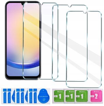 shumee 3x kaljeno steklo za Samsung Galaxy A25 5G / A24 steklo 9H komplet 3 kosov