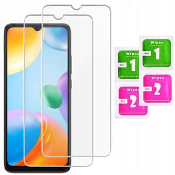 shumee 2x kaljeno steklo ZA Xiaomi Redmi 10C zaščitno steklo 9H | 2 kosa