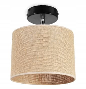 GH VISEČA STROPNA SVETILKA, SENČNIK IZ JUTE, 20 CM