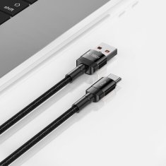 Tech-protect ULTRABOOST EVO KABEL TYPE-C 100W/5A 50CM ČRNEGA RAZMERJA