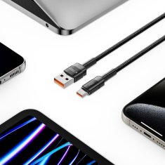 Tech-protect ULTRABOOST EVO KABEL TYPE-C 100W/5A 50CM ČRNEGA RAZMERJA