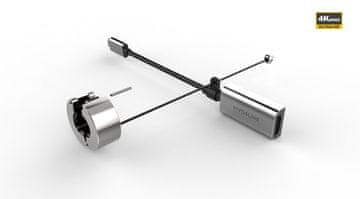 Vivolink Vivolink PROADRING4S USB Type-C HDMI kabelski adapter črne barve