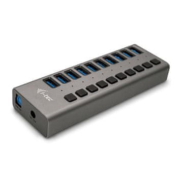 shumee i-tec USB 3.0 polnilni hub 10-port + napajalnik 48W EU kabel, U3CHARGEHUB10