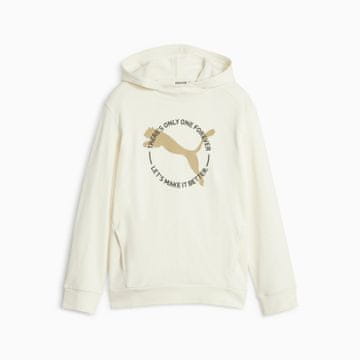 Puma Fantovska jopa s kapuco Puma better sportswear TR bež 67638499 velikost 128