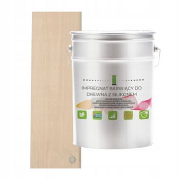 shumee Impregnacija lesa z voskom in silikonom, bež, hidrofobna, 2 v 1, 5 l, H4164