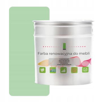 shumee Barva za kuhinjsko pohištvo 6019 zelena polmat 2,5 l za lesene fronte 2 v 1
