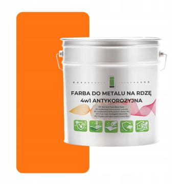shumee Kovinska barva za rjo 4 v 1 oranžna RAL2003 I SEE pocinkano jeklo 2,5 l polmat