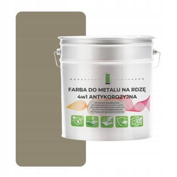 shumee Kovinska barva za rjo 4 v 1 sivo-rumena RAL7034 I SEE pocinkano jeklo 5L polmat