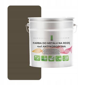 shumee Barva za kovino proti rji 4 v 1 sivo-rjava RAL7013 I SEE pocinkana 2,5 l polmat