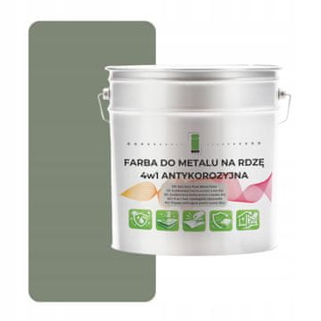shumee Kovinska barva za rjo 4 v 1 cementna RAL7033 I SEE pocinkano jeklo 2,5 l mat