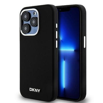 DKNY Silikonski ovitek MagSafe iz tekočega silikona za iPhone 14 Pro, črne barve