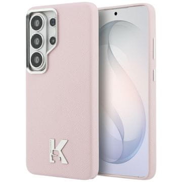 Karl Lagerfeld Ovitek Karl Lagerfeld K Metal Logo MagSafe za Samsung Galaxy S26 Ultra roza
