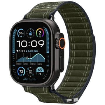 Spigen Pašček Spigen WBF0 za Apple Watch 8/9/10/11/SE/Ultra (44/45/46/49 mm) zelen