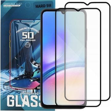 shumee 2x kaljeno steklo za Samsung A05 4G /A05S 5G (celoten zaslon, polno 5D, 9H)