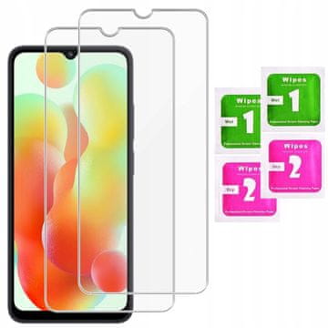 shumee 2x kaljeno steklo za xiaomi redmi 12C 9H zaščitno steklo za zaslon | 2 kosa