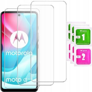 shumee 3x kaljeno steklo ZA Motorola Moto G60s zaščitno steklo ZA zaslon 9H 3 kosi
