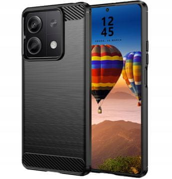 shumee Ovitek za Xiaomi Redmi Note 13 5G iz karbona, oklepna zadnja stran + steklo