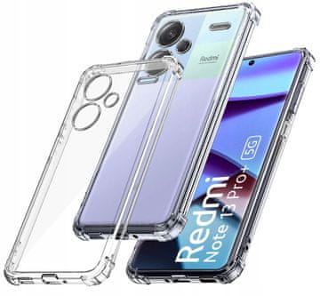shumee Ovitek za Xiaomi Redmi Note 13 PRO Plus 5G, prozoren, z zaščito pred udarci