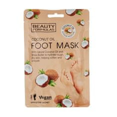 Beauty Formulas Maska za stopala Beauty formulas Maska za stopala s kokosovim oljem - 1 par