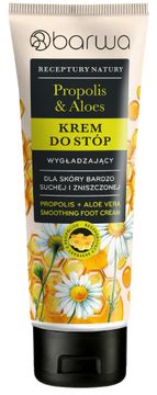 BARWA Barwa Recipes of Nature krema za glajenje stopal - propolis in aloja 100 ml
