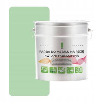 shumee Barva za kovino proti rji 4 v 1 zelena RAL6019 I SEE pocinkano jeklo 5L saten