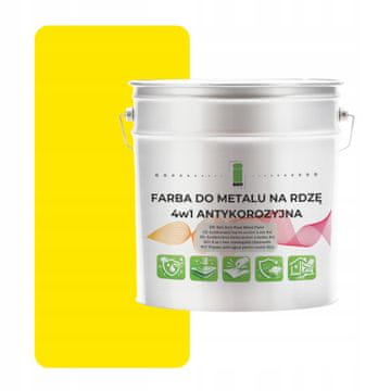 shumee Kovinska barva za rjo 4 v 1 rumena RAL1012 I SEE pocinkano jeklo 2,5 l sijaj