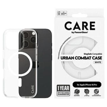 PanzerGlass Ovitek Care by PanzerGlass Flagship za iPhone 16 Pro 6,3" bel MagSafe 1338