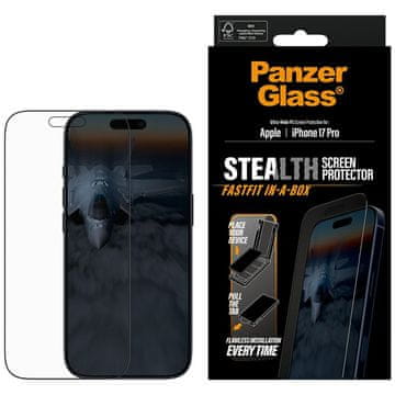PanzerGlass Kaljeno steklo PanzerGlass Stealth Ultra-Wide Fit Fastfit za iPhone 17 Pro