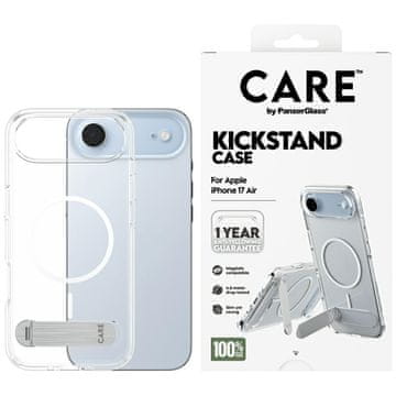 PanzerGlass Nega ovitka PanzerGlass Feature s stojalom MagSafe za iPhone Air, prozoren