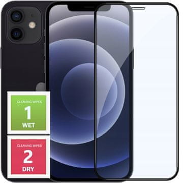 shumee Kaljeno steklo za Apple iPhone 12 mini, celozaslonski zaslon, 5D 9H steklo