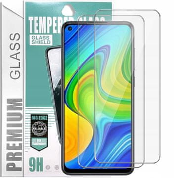 shumee 2x kaljeno steklo PremiumGlass 9H za Xiaomi Redmi Note 9 / Redmi Note 9 5G