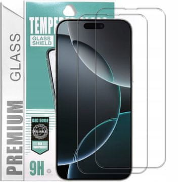 shumee 2x kaljeno steklo za iPhone 16 Pro Max steklo 9H komplet 2 kosov | 2-paket