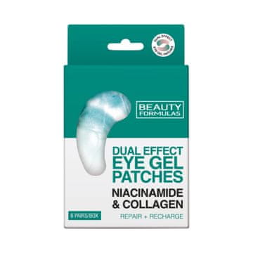 Beauty Formulas Beauty formulas gel obliži za oči z dvojnim učinkom - niacinamid + kolagen