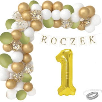 Balonski girlanda za prvi rojstni dan, komplet za rojstni dan, boho banner