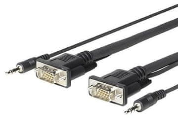 Vivolink PROVGAMCS1.8 Kabelski adapter 1,8 m VGA (D-Sub) + 3,5 mm črne barve