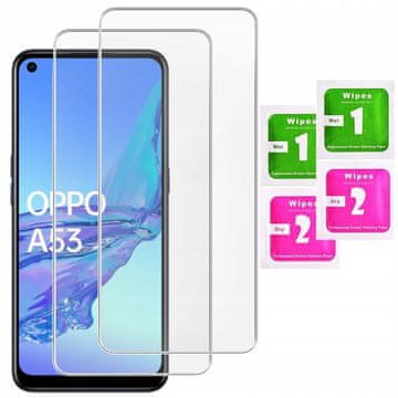 shumee 2x kaljeno steklo ZA OPPO A53 2020 / OPPO A32 steklo 9H | 2 kosa v paketu