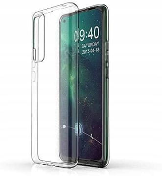 shumee Ovitek za Huawei P smart 2021, prozoren, ultra tanek, brezbarven + steklo