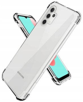 shumee Ovitek za Samsung Galaxy A32 5G, prozoren, odporen proti udarcem + steklo