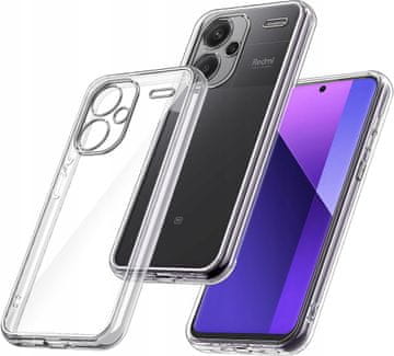 shumee Tanek ovitek za Xiaomi Redmi Note 13 Pro Plus 5G prozoren ovitek + steklo