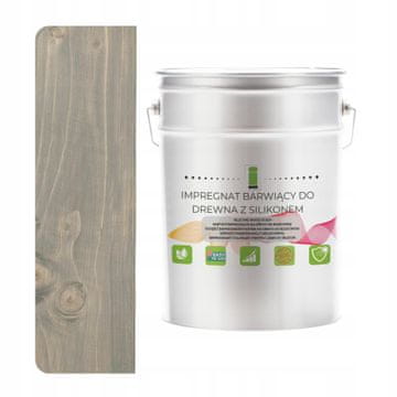 shumee Impregnacija lesa z voskom in silikonom, siva hidrofobna 2 v 1, 5 l, RAL 7046