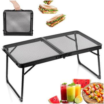 Artemis Zložljiva kamping miza, raztegljiva kamping miza, vrtna miza, 70x40x31,5