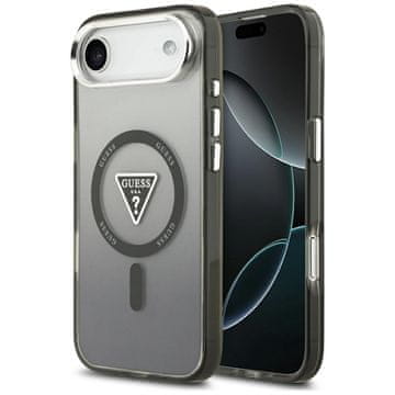 Guess Ovitek Guess IML Gradient Triangle Logo MagSafe za iPhone Air črne barve