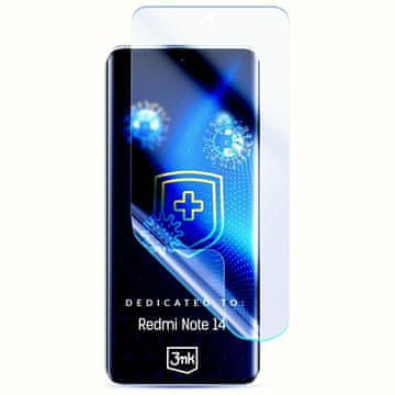 3MK Zaščitna folija za Redmi Note 14 5G 3MK, protimikrobna, za mokro montažo