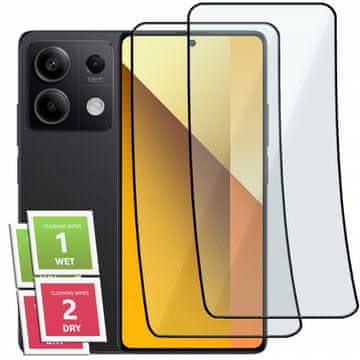 shumee 2x hibridno steklo ZA Xiaomi Redmi Note 13 5G celozaslonski keramični 9D