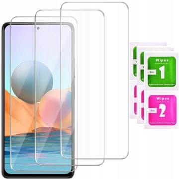 shumee 3x kaljeno steklo za Xiaomi Redmi Note 10 PRO steklo ZA zaslon 9H 3 kosi