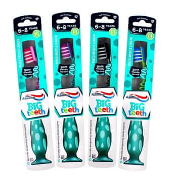 GSK Zobna ščetka Aquafresh Big Teeth za otroke 6-8 let 1 kos (mešanica barv)