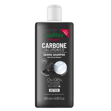 Beauty Formulas Equilibra Carbone Detox čistilni šampon za lase z aktivnim ogljem 265 ml