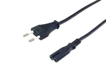 Equip Napajalni kabel Equip 112160, črne barve, 1,8 m, C7, 2-pinski, vtičnica