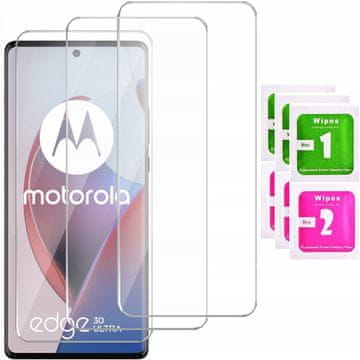 shumee 3x kaljeno steklo ZA Motorola Edge 30 ultra hitro steklo 2.5D 9H | 3-PA