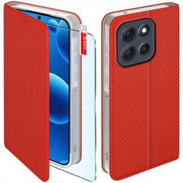 shumee Preklopni ovitek za Motorola G86 | Ovitek za G86 z zaklepom + 9H steklo